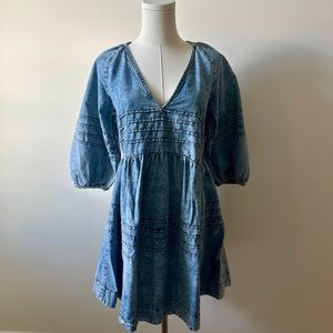 Free People Denim Sweet Surrender Dress Small